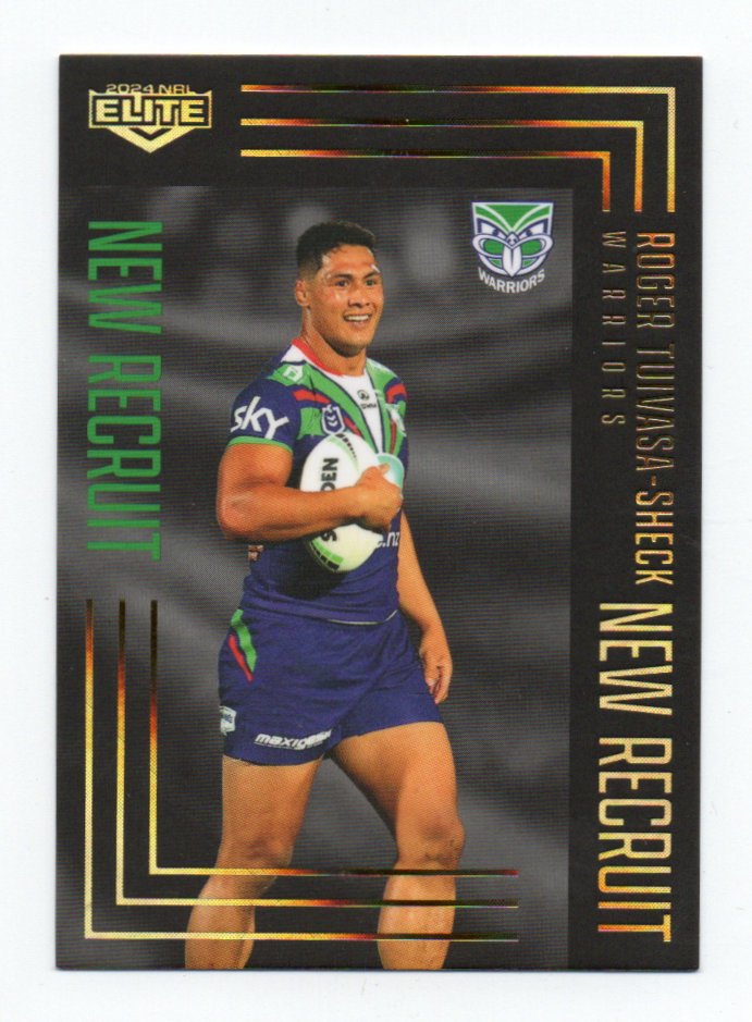 2024 Nrl Elite New Recruit Album Parallel (NRA16) Roger Tuivasa-Sheck Warriros 019/162