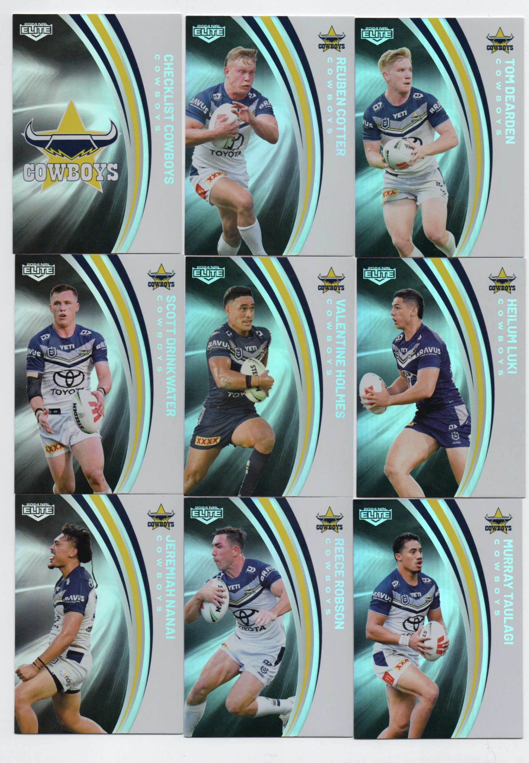 2024 NRL Elite Silver Parallel Team Set – Cowboys