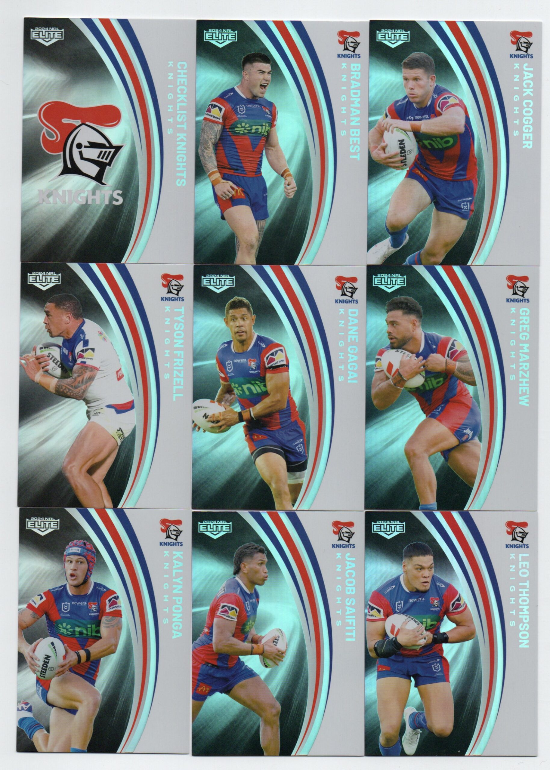 2024 NRL Elite Silver Parallel Team Set – Knights