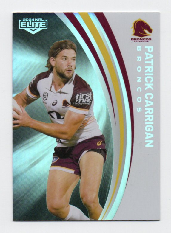 2024 Nrl Elite Silver Special Parallel (P002) Patrick Carrigan Broncos