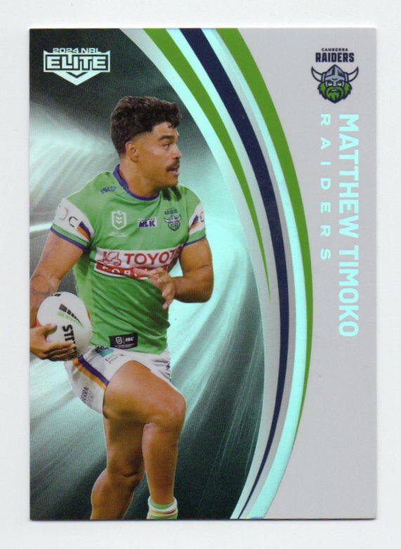 2024 Nrl Elite Silver Special Parallel (P017) Matthew Timoko Raiders