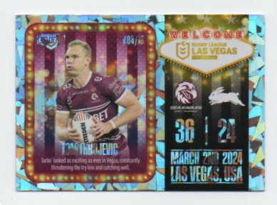 2024 Nrl Elite Las Vegas Round (V04) Tom Trbojevic Sea Eagles