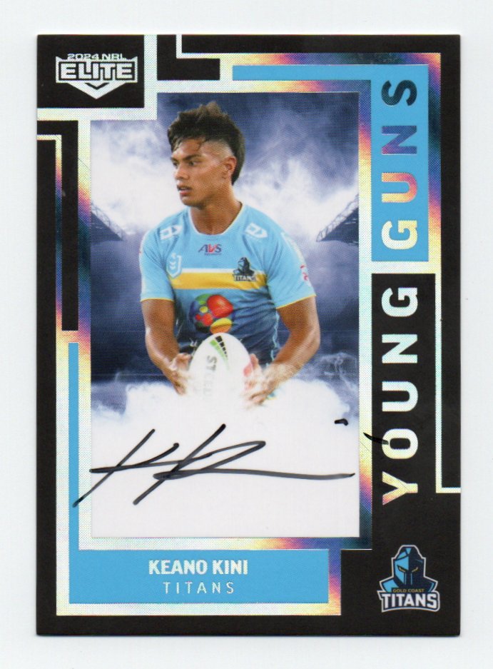 2024 Nrl Elite Youing Guns Signature (YGS06) Keano Kini Titans 006/150