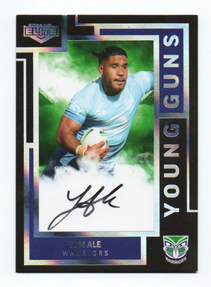 2024 Nrl Elite Youing Guns Signature (YGS16) Tom Ale Warriors 106/150