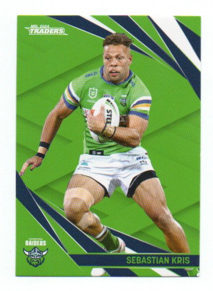 2024 NRL Traders Base (013) Sebastian Kris Raiders