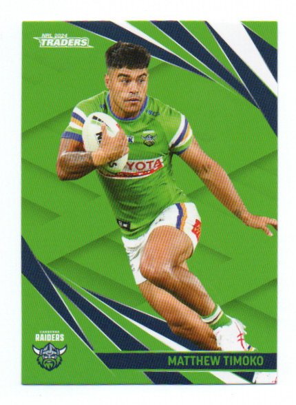 2024 NRL Traders Base (017) Matthew Timoko Raiders