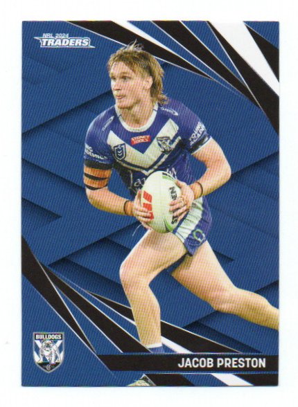 2024 NRL Traders Base (026) Jacob Preston Bulldogs