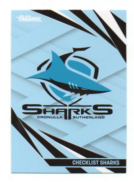 2024 NRL Traders Base (028) Sharks Checklist