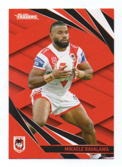 2024 NRL Traders Base (124) Mikaele Ravalawa Dragons