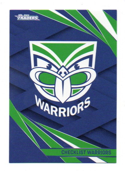 2024 NRL Traders Base (136) Warriors Checklist