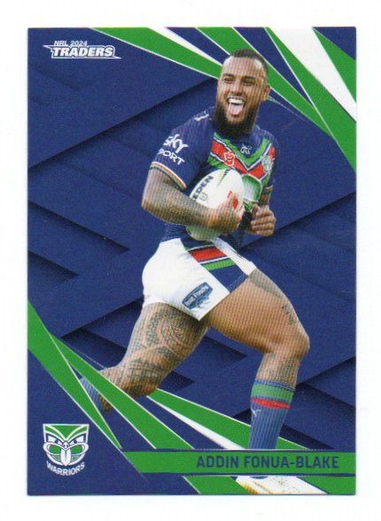 2024 NRL Traders Base (138) Addin Fonua-Blake Warriors