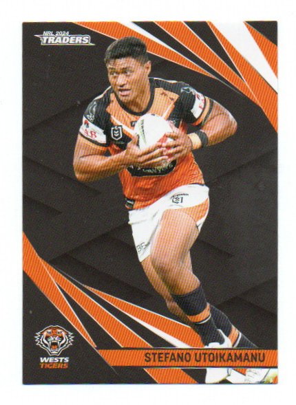 2024 NRL Traders Base (153) Stefano Utoikamanu Wests Tigers