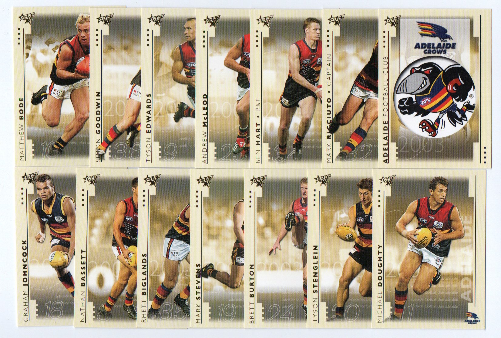 2003 Select XL Team Set – Adelaide