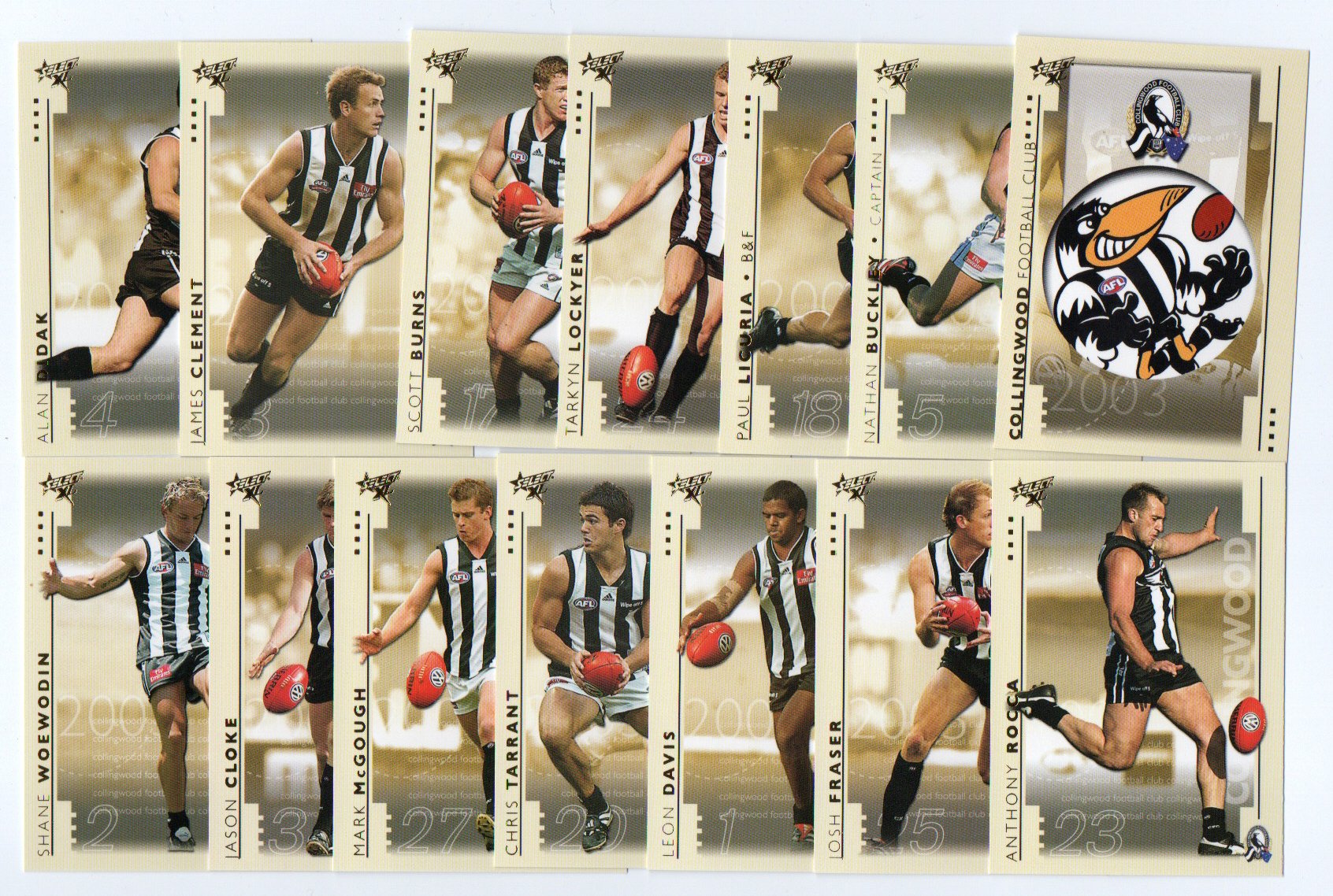 2003 Select XL Team Set – Collingwood