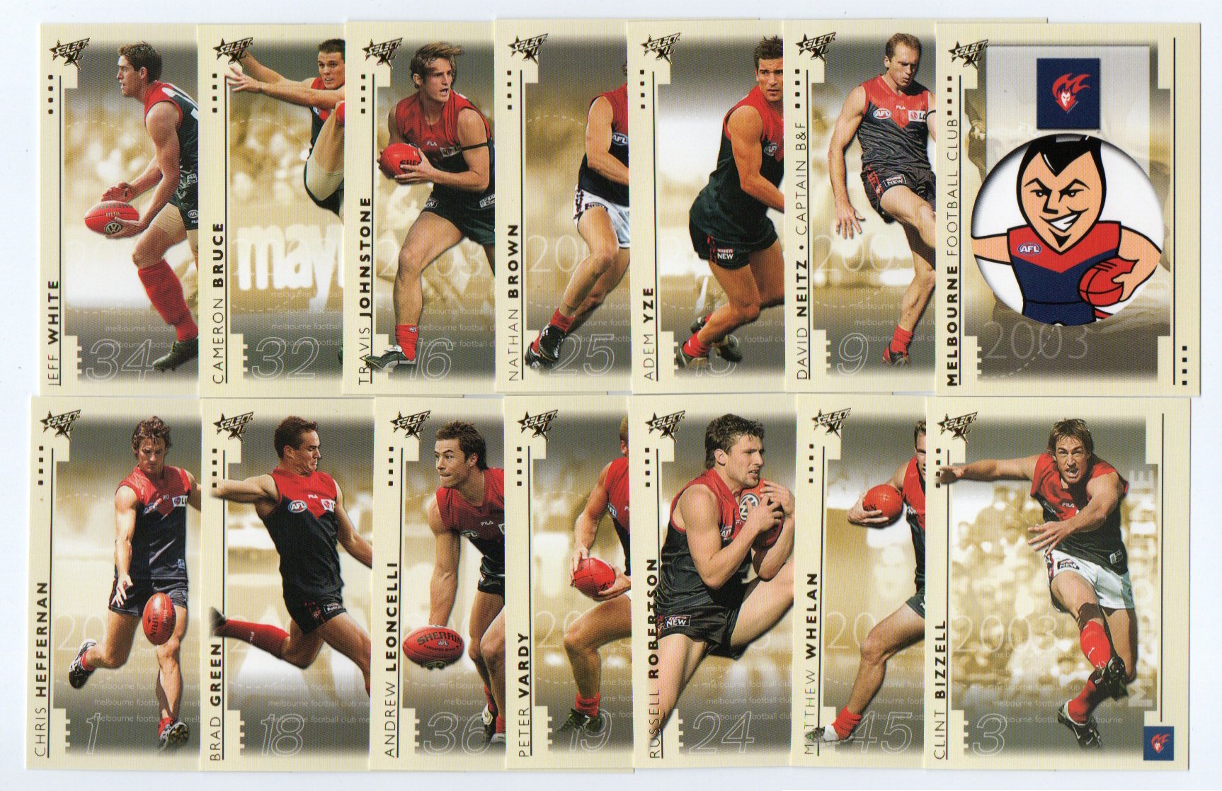 2003 Select XL Team Set – Melbourne