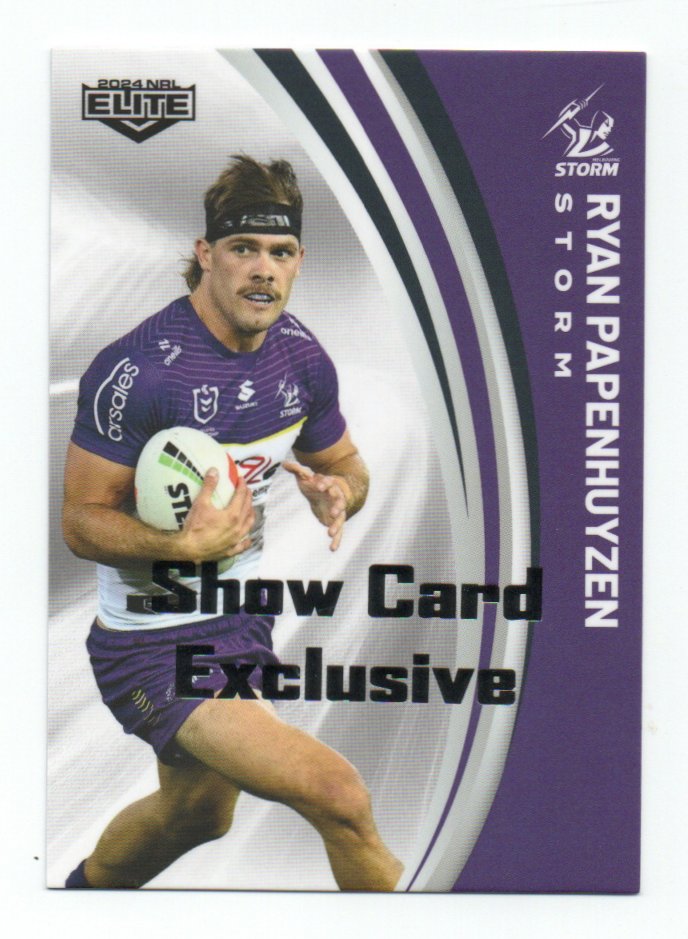 2024 Nrl Elite Show Card Exclusive (071) Ryan Papenhuyzen Storm