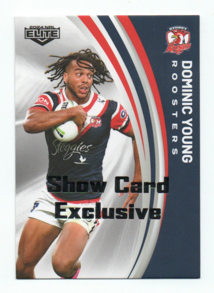 2024 Nrl Elite Show Card Exclusive (135) Dominic Young Roosters